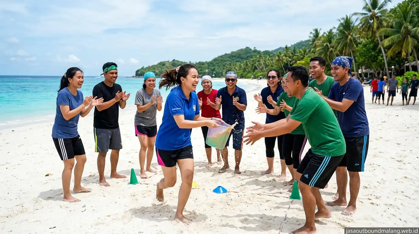 Ide Game Outbound Pantai untuk Team Building Kantor