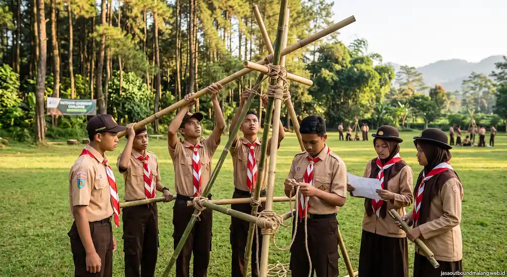 Kegiatan LDKS Siswa Sekolah Turen Malang