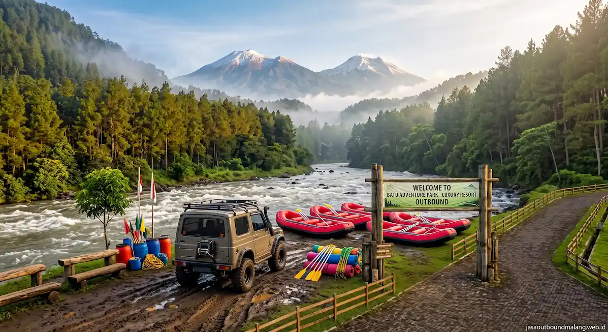 Rekomendasi Kegiatan Outbound Adventure Rafting dan Offroad Jeep Malang Batu 2026