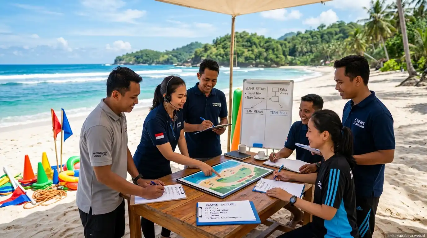 Tips Persiapan Outbound Pantai Malang untuk Panitia Kantor